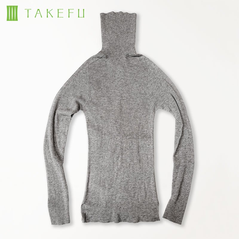 竹布TAKEFU ヤク リブタートル （レディース）（メール便使用で送料無料！）