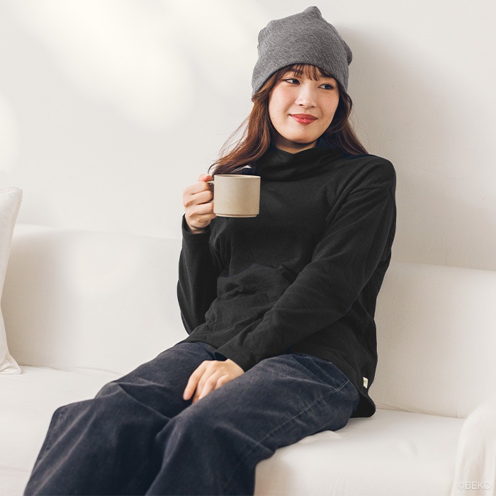 ATIRUNA アティルナ オーガニックコットン 100% 接結ニットふんわり ワッチキャップ（メール便使用で送料無料！）AT210025オーガニックコットン