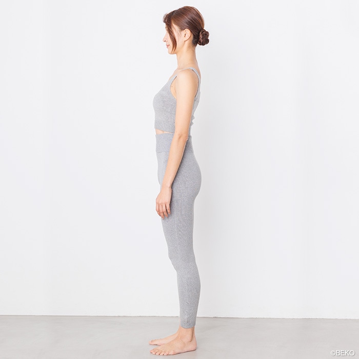 BEKO SELECTION   あたたかニットレギンス オーガニックコットン 無縫製（メール便使用で送料無料！）617 オーガニックコットン