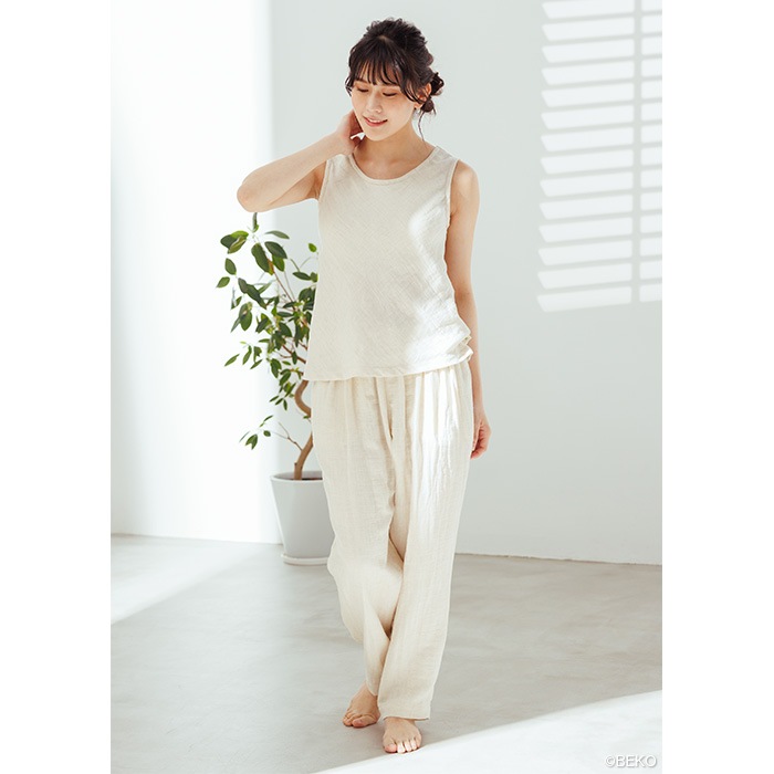 ATIRUNA アティルナ CLリラックスパンツ(メール便使用で送料無料!)AT210011 オーガニックコットン リネン