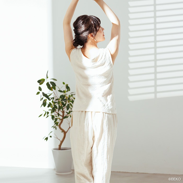 ATIRUNA アティルナ CLリラックスパンツ(メール便使用で送料無料!)AT210011 オーガニックコットン リネン