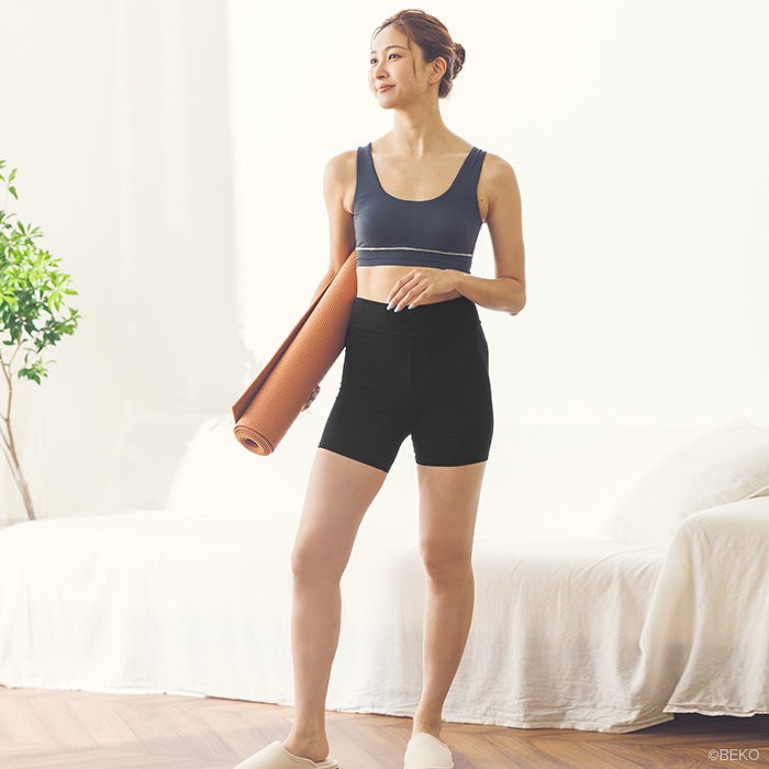 TAKEFU 竹布 スパッツ3分丈（レディース）　（メール便使用で送料無料！）