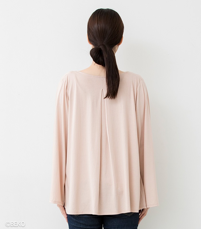 TAKEFU 竹布 タックフレアーカーディガン(レディース)(メール便使用で送料無料!)