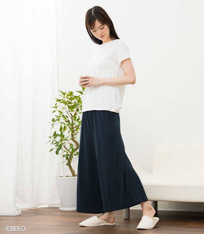 TAKEFU 竹布 フレアーパンツ （レディース）（メール便使用で送料無料