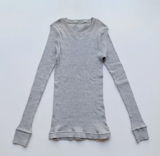 オーガニックコットン天衣無縫 天衣無縫 コットンリブ 長袖クルーネック（メール便使用で送料無料！）