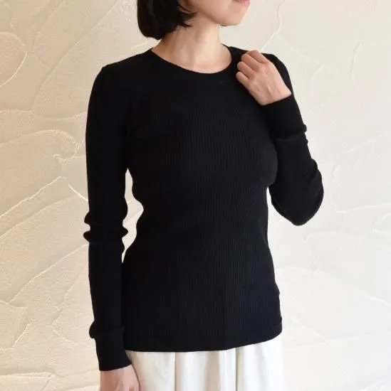 オーガニックコットン天衣無縫 天衣無縫 コットンリブ 長袖クルーネック（メール便使用で送料無料！）