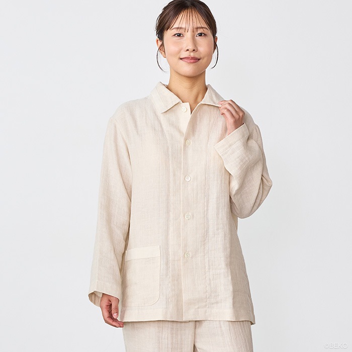 ATIRUNA アティルナ CLリラックスパジャマ（宅配便使用で送料無料！）AT210032 オーガニックコットン リネン