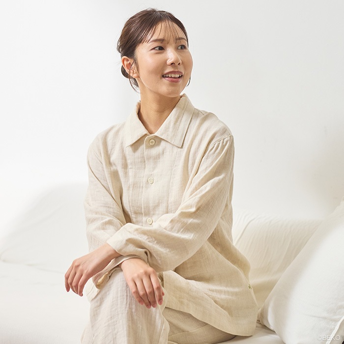ATIRUNA アティルナ CLリラックスパジャマ（宅配便使用で送料無料！）AT210032 オーガニックコットン リネン