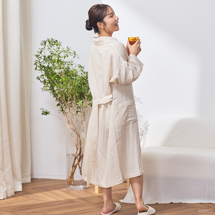 〈 ALYSI 〉コットンガウン ATIRUNA アティルナ CLリラックスガウン（宅配便使用で送料無料