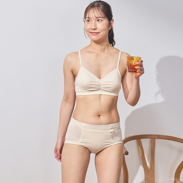 【ブラパッド別売り】ATIRUNA アティルナ ストレッチブラ GRACEFIT（メール便使用で送料無料！）AT210034 オーガニックコットン