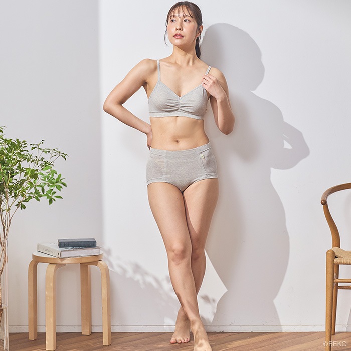 【ブラパッド別売り】ATIRUNA アティルナ ストレッチブラ GRACEFIT（メール便使用で送料無料！）AT210034 オーガニックコットン