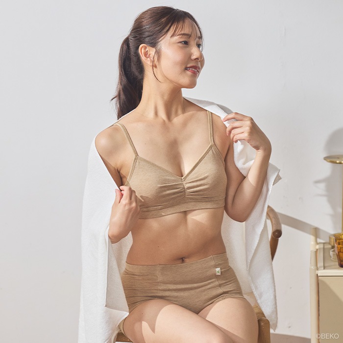 【ブラパッド別売り】ATIRUNA アティルナ ストレッチブラ GRACEFIT（メール便使用で送料無料！）AT210034 オーガニックコットン