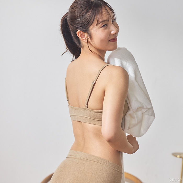 【ブラパッド別売り】ATIRUNA アティルナ ストレッチブラ GRACEFIT（メール便使用で送料無料！）AT210034 オーガニックコットン