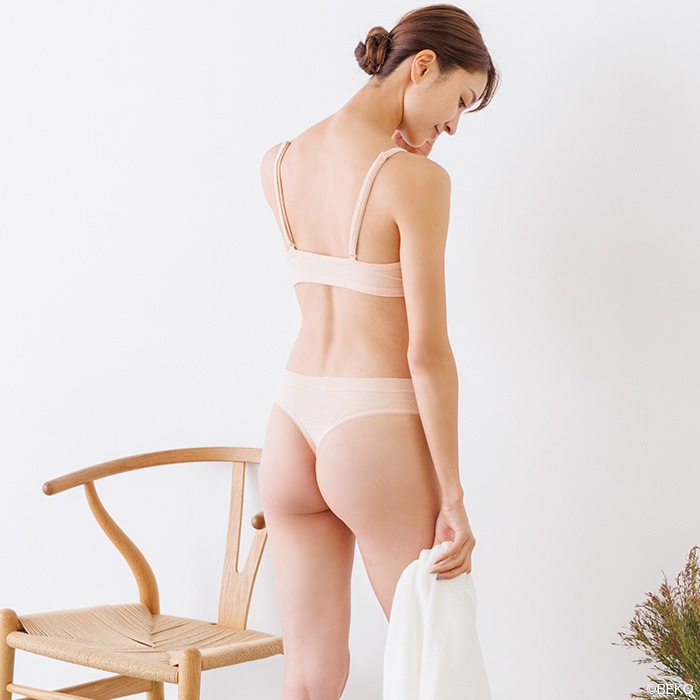 オーガニックガーデン　ベア天フロントホックブラLLサイズ295324(294324)(メール便使用で送料無料！)