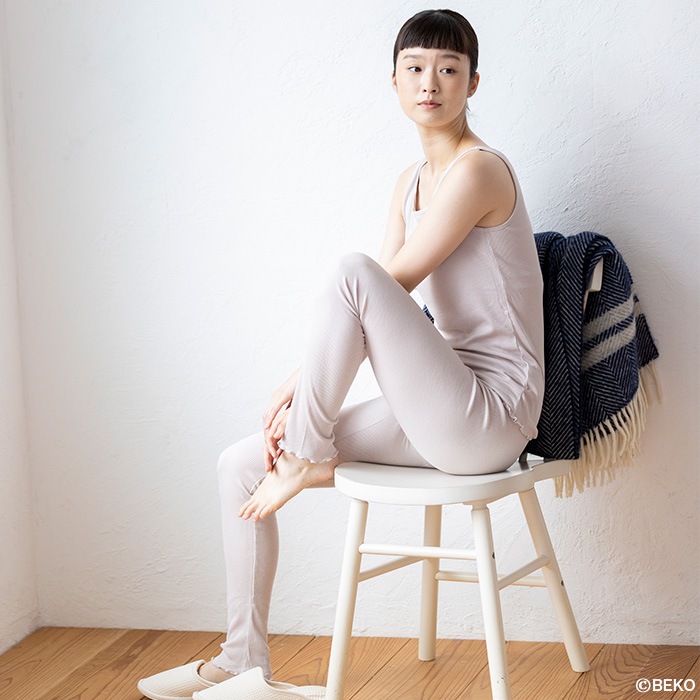 TAKEFU 竹布 くつろぎテレコレギンス (メール便使用で送料無料!)