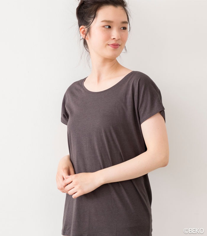 TAKEFU 竹布 フレンチスリーブＴシャツ（レディース）（メール便使用で送料無料！）