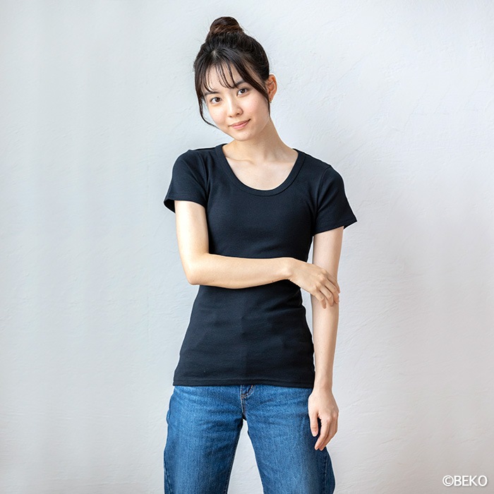 PeopleTree ピープルツリー オーガニックコットン ベーシック クルーネック Ｔシャツ（メール便使用で送料無料！）