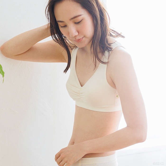 【ブラパッド別売り】ATIRUNA アティルナ ハーフトップブラ（メール便使用で送料無料！）AT210002 オーガニックコットン