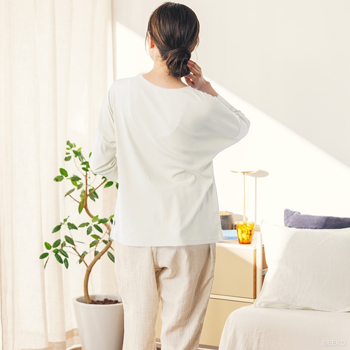 ATIRUNA アティルナ オーガニックコットン 100% ドルマンスリーブTシャツ (メール便使用で送料無料!)AT210020 オーガニックコットン