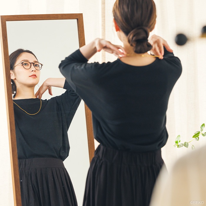 ATIRUNA アティルナ オーガニックコットン 100% ドルマンスリーブTシャツ (メール便使用で送料無料!)AT210020 オーガニックコットン