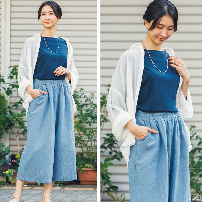 ATIRUNA アティルナ オーガニックコットン 100% ドルマンスリーブTシャツ (メール便使用で送料無料!)AT210020 オーガニックコットン