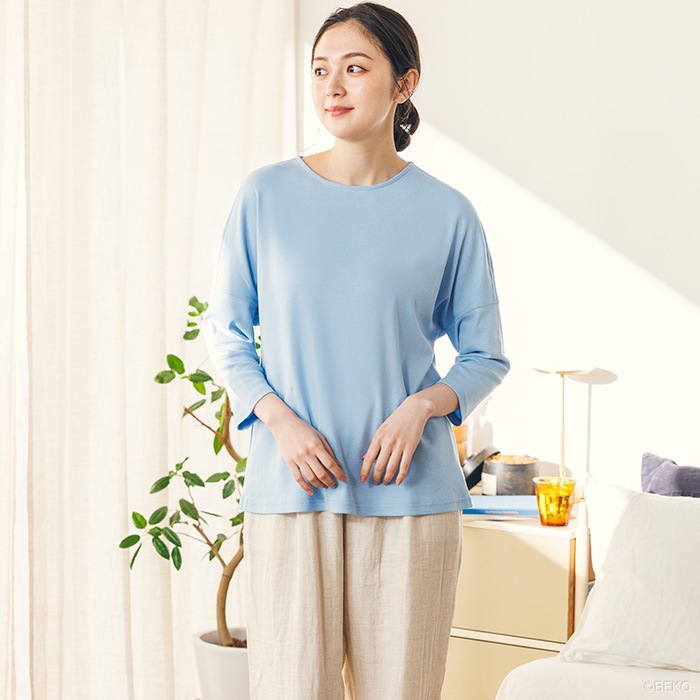 ATIRUNA アティルナ オーガニックコットン 100% ドルマンスリーブTシャツ (メール便使用で送料無料!)AT210020 オーガニックコットン