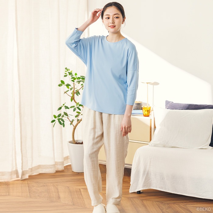 ATIRUNA アティルナ オーガニックコットン 100% ドルマンスリーブTシャツ (メール便使用で送料無料!)AT210020 オーガニックコットン