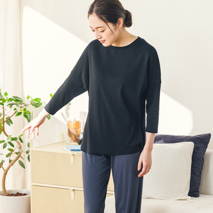 ATIRUNA アティルナ オーガニックコットン 100% ドルマンスリーブTシャツ (メール便使用で送料無料!)AT210020 オーガニックコットン