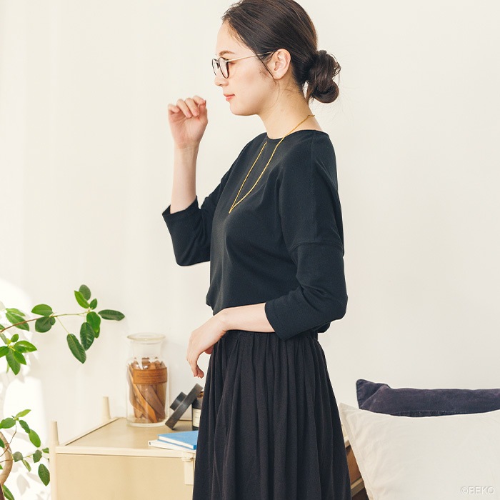 ATIRUNA アティルナ オーガニックコットン 100% ドルマンスリーブTシャツ (メール便使用で送料無料!)AT210020 オーガニックコットン