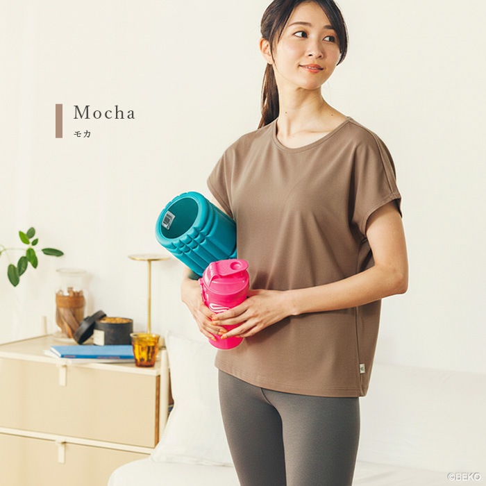 ATIRUNA アティルナ オーガニックコットン 100% フレンチスリーブTシャツ （メール便使用で送料無料！）AT210021 オーガニックコットン