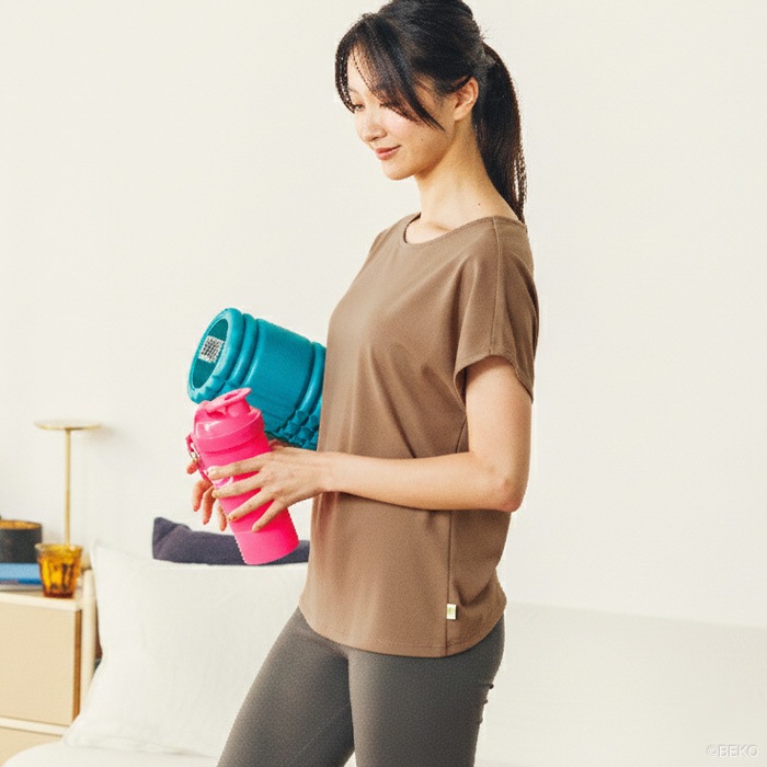 ATIRUNA アティルナ オーガニックコットン 100% フレンチスリーブTシャツ （メール便使用で送料無料！）AT210021 オーガニックコットン