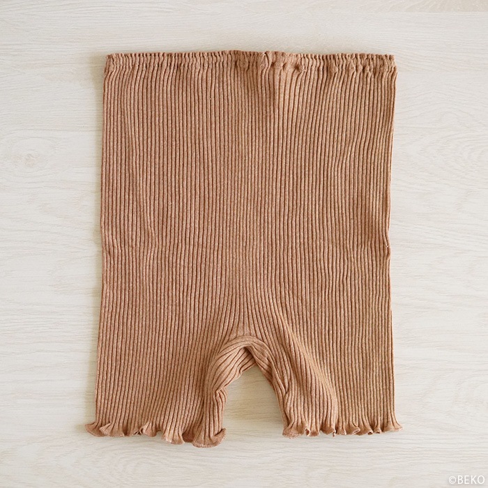 オーガニックコットン天衣無縫 リブ １分丈ショーツ（メール便使用で送料無料！）