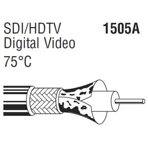 BELDEN STORE | BELDEN 1505A 75Ωデジタル対応同軸ケーブル (5.92mm