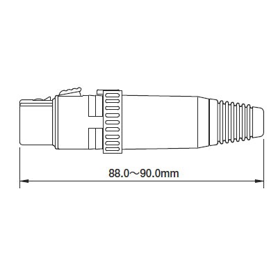NEUTRIK NC3FX-S-B �����å��ե����� (3pin, �᥹)