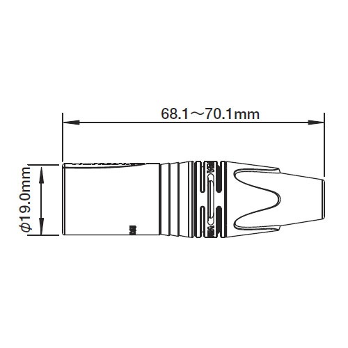 NEUTRIK NC3MXX XX���꡼�� (3pin, ����)