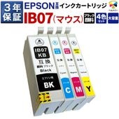 IB07 XL エプソン Epson PX-S6010 / PX-M6010F / PX-M6011F 互換インク カートリッジ 全色顔料 4色セット ベルカラー製