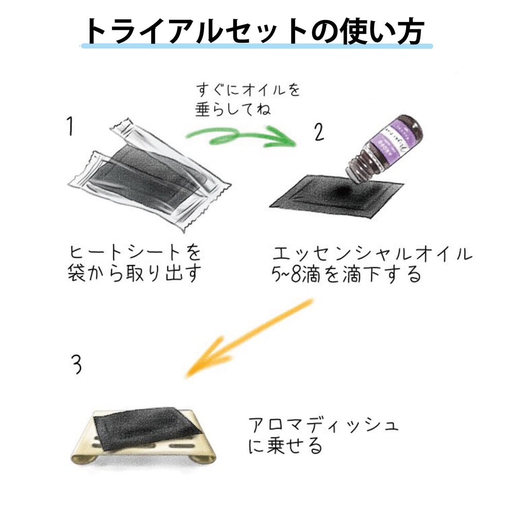 10枚入（AROPO ヒートシート ※お手持ちの精油でもご使用できます。）