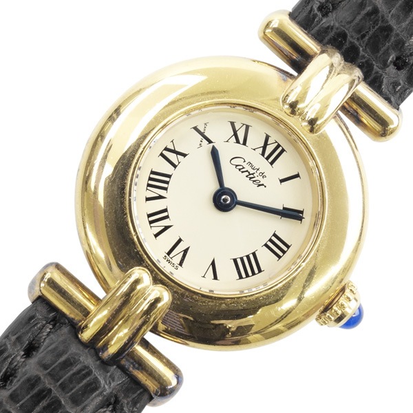 中古】 Cartier カルティエ マストコリゼ ヴェルメイユ クオーツ