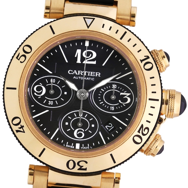 お値段下げました◼︎Cartier カルティエ パシャ シータイマーです。 自動巻 CARTIER カルティエ パシャ シータイマー 腕時計 ステンレス