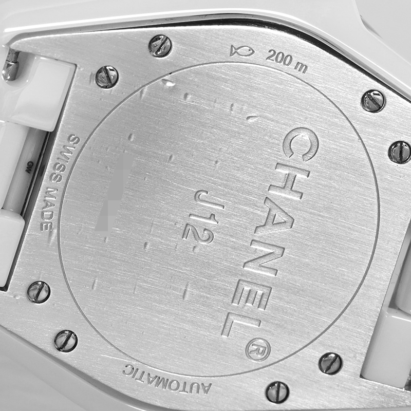 美品】【中古】CHANEL シャネル J12 ホワイトセラミック 12Pダイヤ