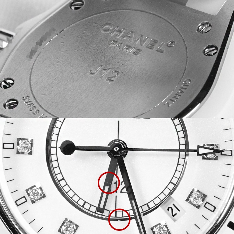 2026年1月電池交換済み】【中古】CHANEL シャネル J12 ホワイト