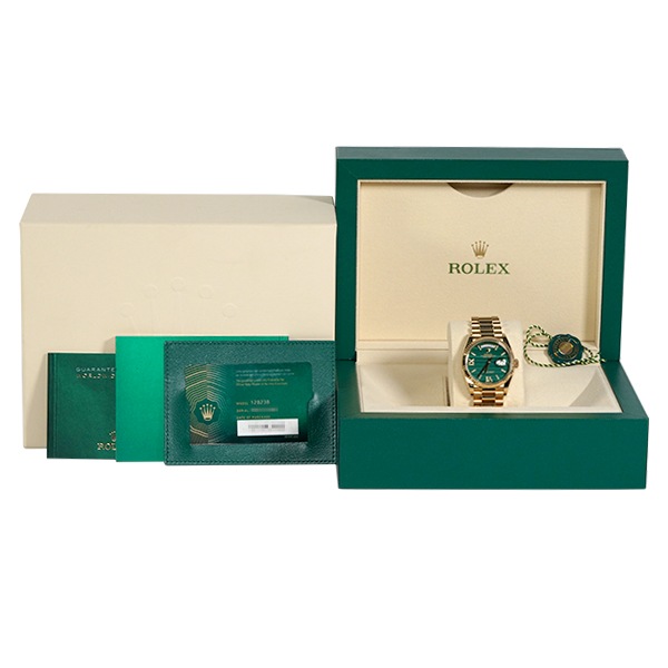 美品】【中古】ROLEX ロレックス デイデイト 36 128238 (マラカイト