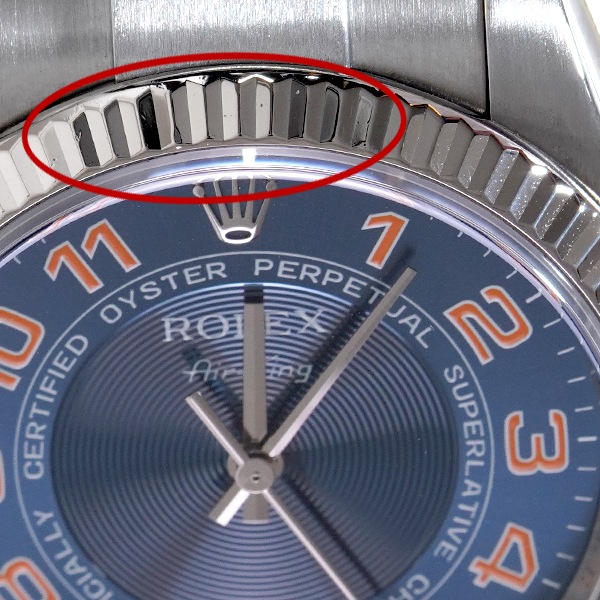 美品】【中古】ROLEX ロレックス エアキング 114234 (ブルーアラビア