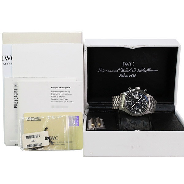 IWC フリーガークロノ 自動巻 39mm クロノグラフ メンズ