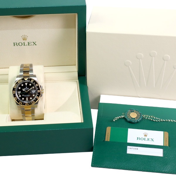未使用】ROLEX ロレックス GMTマスターII 116713LN ランダム品番