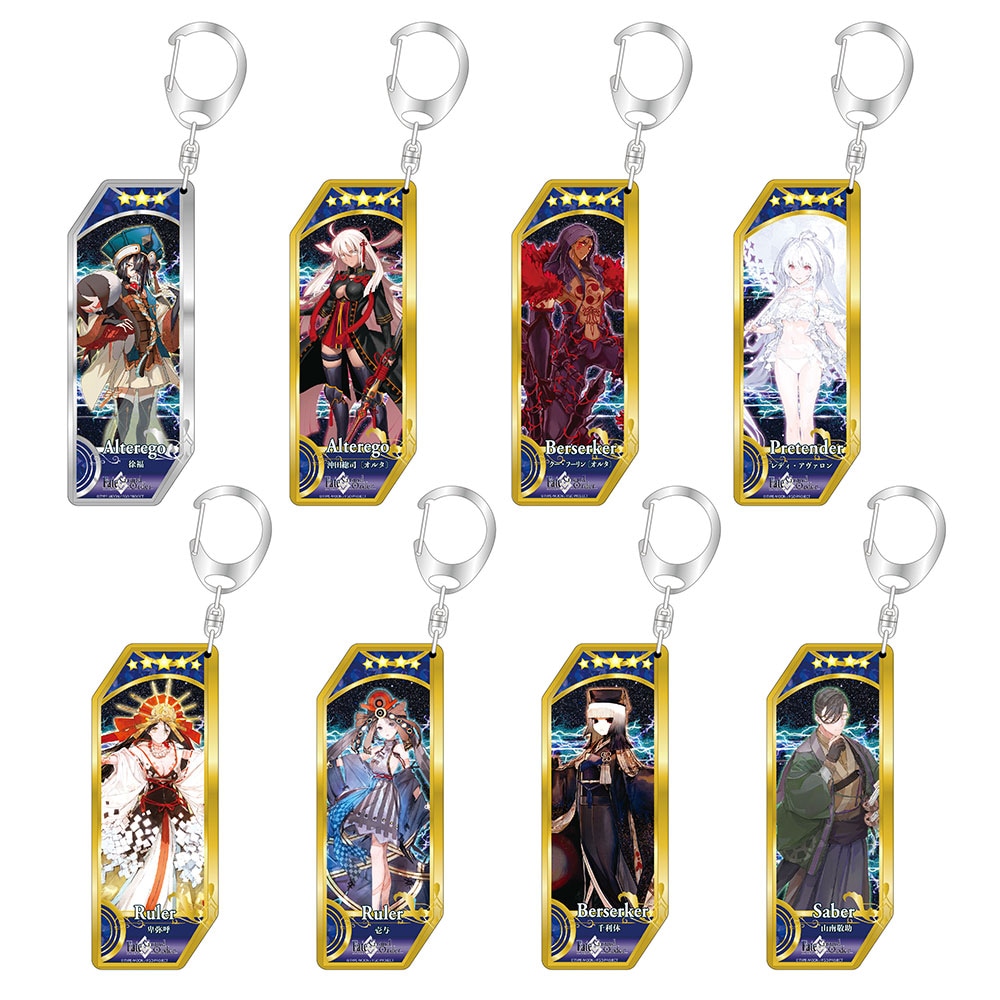 Fate アーチャー　ランサー　韓国限定　AGF 韓服アクリルキーホルダー Fate アーチャー ランサー 韓国限定 AGF 韓服アクリル