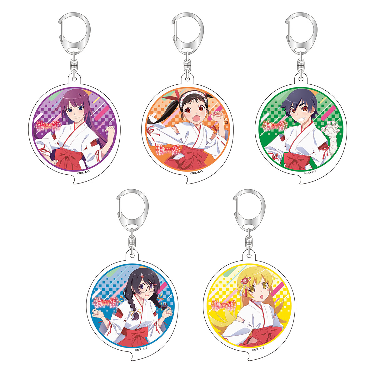 物語シリーズ　アクリルキーホルダー　２０点セット キャラクターグッズ｜アクリルキーホルダー｜物語シリーズ