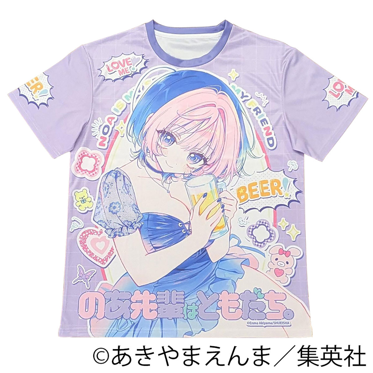 キャラクターグッズ｜フルグラフィックTシャツ｜のあ先輩はともだち。