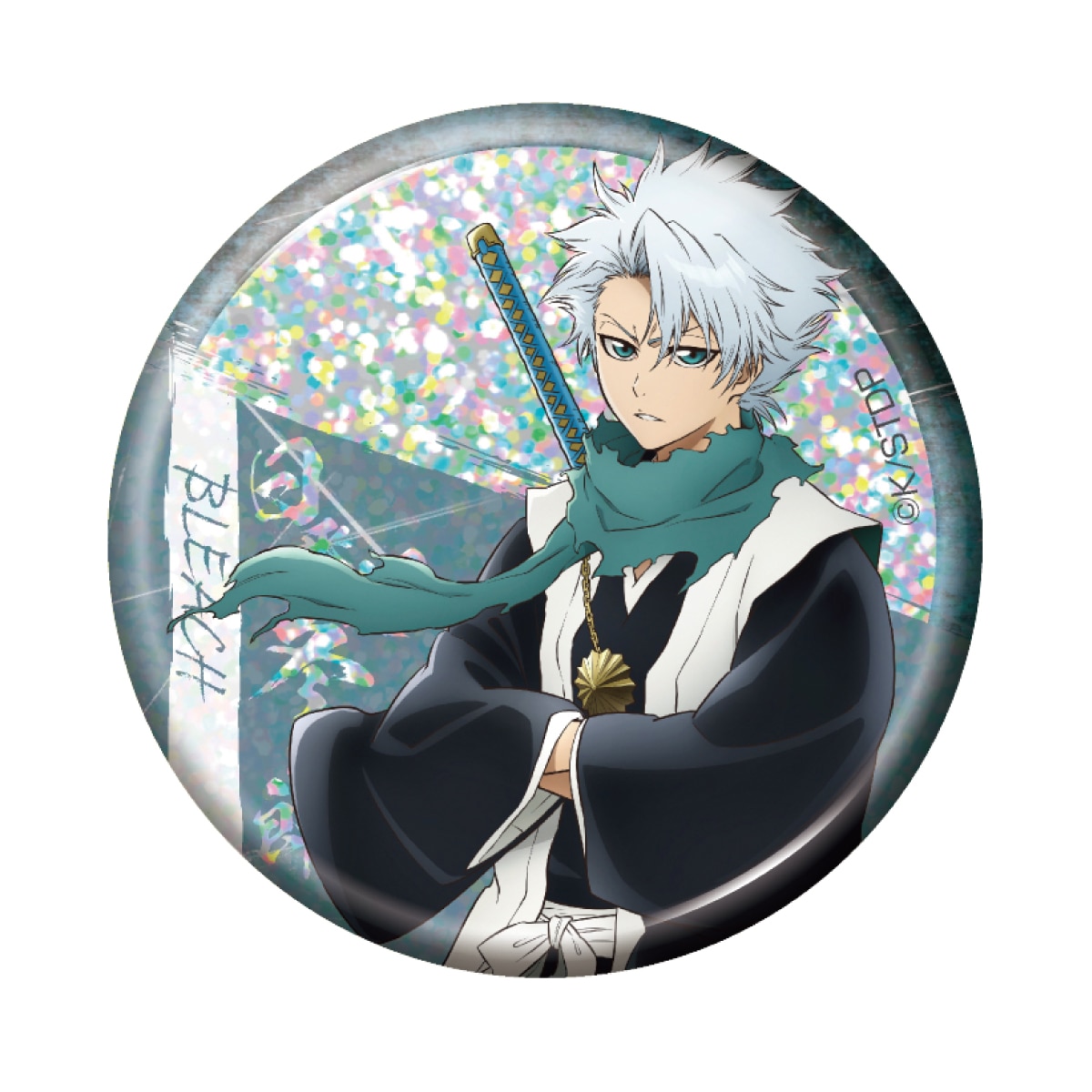 bleach 絵巻 ホログラム缶バッジ 30個 日番谷冬獅郎 キャラクターグッズ｜トレーディング ホログラム缶バッジ 日番谷冬獅郎