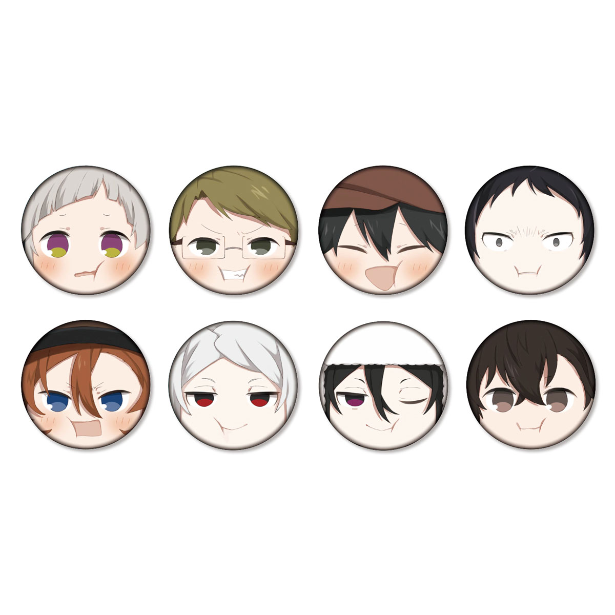 キャラクターグッズ｜トレーディング むにっとフェイス缶バッジ｜文豪